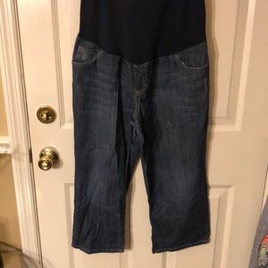 Maternity Capri Jeans Sz 12 Liz Lange